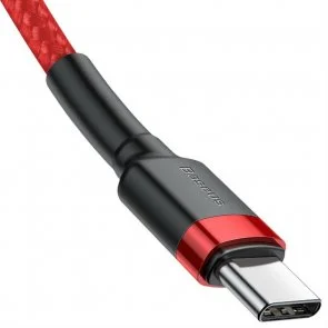 Фото: Кабель Baseus Cafule 20V 3A CM / CM 1m Red (CATKLF-G09) № 3 | KTC