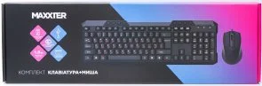 Фото: Комплект клавіатура+миша Maxxter KMS-CM-02-UA Black № 5 | KTC