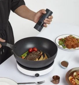 Фото: Електричний млин для солі і перцю Xiaomi Huo Hou Electric Grinder Black (HU0141) № 8 | KTC