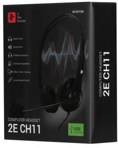 Фото: Гарнітура 2E CH11 USB Black (2E-CH11SU) № 5 | KTC