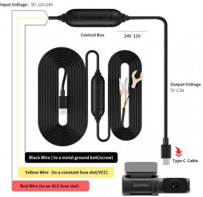 Комплект підключення DDPai IPS Type-C USB A_TC (mini 5)
