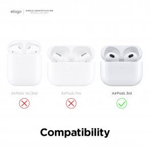 Чохол Elago для Airpods 3rd Gen - Clear Case Lovely Pink (EAP3CL-HANG-LPK)