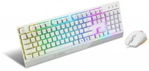 Фото: Комплект клавіатура+миша ігровий MSI Vigor GK30 Combo UA White (S11-04UA302-CLA) № 3 | KTC