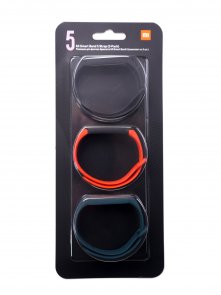 Ремінець Xiaomi Mi Band 5 3pcs Black/Orange/Cyan (BHR4639GL)