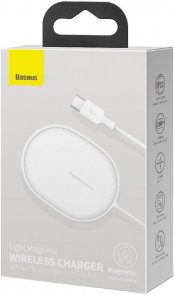 Зарядний пристрій Baseus Light Magnetic 15W White (WXQJ-02)