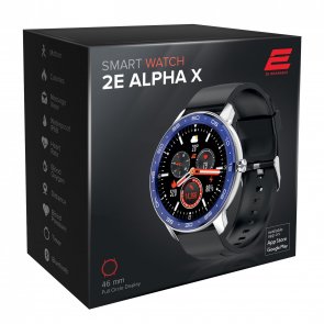 Смарт годинник 2E Alpha X 46mm Silver/Blue (2E-CWW30SLBL)