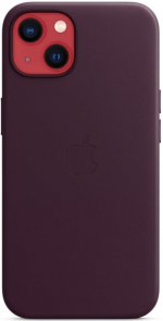 Чохол Apple for iPhone 13 - Leather Case with MagSafe Dark Cherry (MM143)