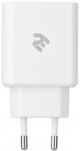 Фото: Зарядний пристрій 2E Wall Charger 20W White (2E-WC1USBC20W-W) № 3 | KTC