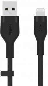 Кабель Belkin Silicone AM / Lightning 1m Black (CAA008BT1MBK)