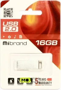 Фото: Флешка USB Mibrand Chameleon 16GB Silver (MI2.0/CH16U6S) № 2 | KTC