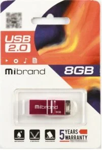 Фото: Флешка USB Mibrand Chameleon 8GB Pink (MI2.0/CH8U6P) № 2 | KTC