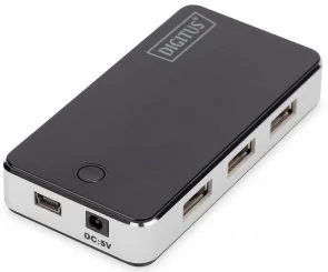 Фото: USB-хаб Digitus DA-70222 Black/Silver № 2 | KTC