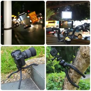 Фото: Комплект блогера Puluz PKT3094B 4in1 (світло, кріплення, тримач для телефону, мікрофон) № 7 | KTC