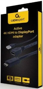Фото: Перехідник Cablexpert 4K 30Hz HDMI / DP Black (A-HDMIM-DPF-01) № 2 | KTC
