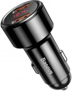 Фото: Автомобільний зарядний пристрій Baseus Magic Series Dual QC 45W 2xUSB Black (CCMLC20A-01) № 2 | KTC