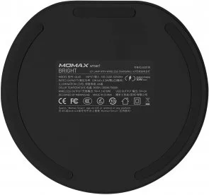 Фото: Лампа Momax Bright IoT Lamp with Wireless Charging 10W Black (QL6SEUD) № 6 | KTC