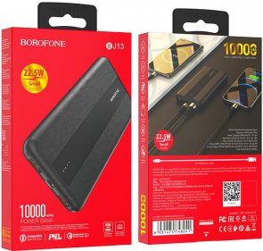 Батарея універсальна BOROFONE BJ13 Sage 10000mAh Black