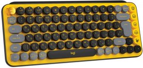 Клавіатура компактна Logitech Pop Wireless Blast Yellow (920-010716)