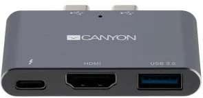 Фото: USB-хаб Canyon 3in1 DS-1 Dark Gray (CNS-TDS01DG) № 3 | KTC