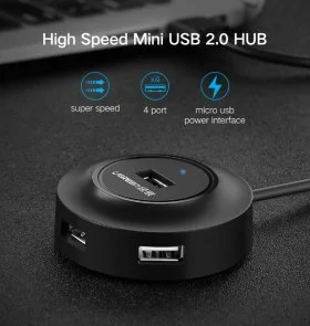 Фото: USB-хаб UGREEN CR106 Black (20277) № 2 | KTC