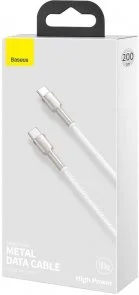 Фото: Кабель Baseus Cafule Metal 100W CM / CM 1m White (CATJK-C02) № 6 | KTC