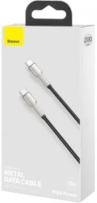 Фото: Кабель Baseus Cafule Metal 100W CM / CM 1m Black (CATJK-C01) № 6 | KTC