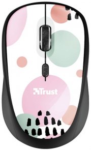 Миша Trust Yvi Wireless Pink Circles (24441)