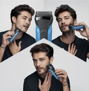 Фото: Електробритва Braun Series 3 310BT Wet/Dry Black/Blue (81702943) № 3 | KTC