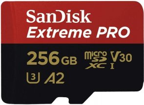 Карта пам'яті SanDisk Extreme Pro V30 Micro SDXC 256GB with SD (SDSQXCD-256G-GN6MA)