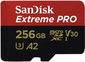 Фото: FLASH пам'ять SanDisk Extreme Pro A2 V30 Micro SDXC 256GB with adapter (SDSQXCD-256G-GN6MA) № 2 | KTC