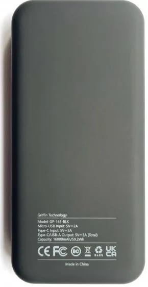 Фото: Батарея універсальна Griffin PowerBank 16000mAh Black (GP-148-BLK) № 3 | KTC
