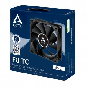  Вентилятор для корпуса Arctic F8 TC Black (ACFAN00208A)