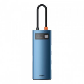 USB-хаб Baseus Metal Gleam Series 6in1 Blue (WKWG000003)