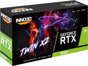 Відеокарта Inno3D RTX 3050 Twin X2 (N30502-08D6-1190VA42)