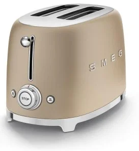 Фото: Тостер Smeg Retro Style Matte Champagne (TSF01CHMEU) № 2 | KTC