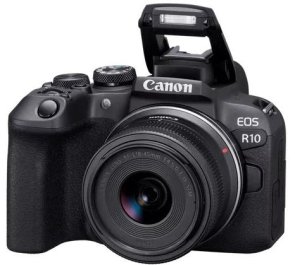 Цифрова фотокамера Canon EOS R10 kit RF-S 18-45 IS STM Black with Adapter EF-RF (5331C033)