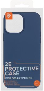 Чохол 2E for Apple iPhone 13 Pro Max - Basic Liquid Silicone Cobalt Blue (2E-IPH-13PRM-OCLS-CB)