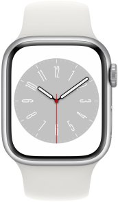 Смарт годинник Apple Watch Series 8 GPS 41mm Silver Aluminium Case with White Sport Band - Regular (MP6K3)
