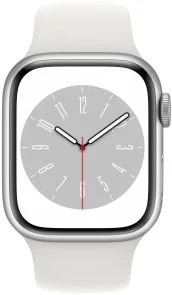 Фото: Смарт годинник Apple Watch Series 8 GPS 41mm Silver Aluminium Case with White Sport Band - Regular (MP6K3) № 2 | KTC