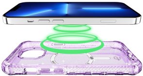 Чохол iTSkins for iPhone 14 Plus SUPREME R SPARK with MagSafe Spark Light Purple (AP4R-MGSPA-SPLP)