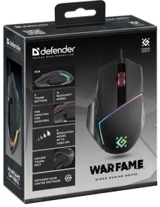 Фото: Миша Defender Warfame GM-880L Black (52880) № 4 | KTC
