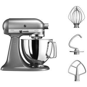 Міксер стаціонарний KitchenAid 5KSM125ECU Silver