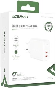  Зарядний пристрій Acefast A9 PD 40W White (AFA9W)