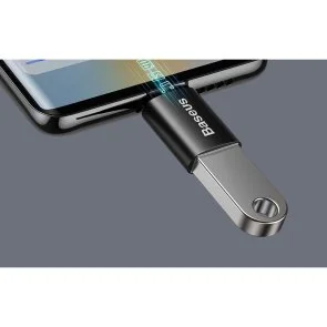 Фото: Перехідник Baseus Ingenuity Series Mini OTG Adaptor Type-C / AF Black (ZJJQ000001) № 3 | KTC