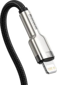 Фото: Кабель Baseus Cafule Series Metal Data 20W Type-C / Lightning 1m Black (CATLJK-A01) № 4 | KTC