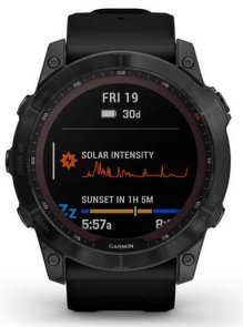 Смарт годинник Garmin Fenix 7X Sapphire Solar Black DLC Titanium with Black Band (010-02541-22)