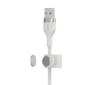 Фото: Кабель Belkin BoostCharge Pro Flex AM / Lightning 1m White (CAA010BT1MWH) № 2 | KTC