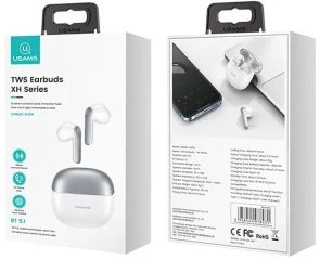 Фото: Навушники Usams XH09 Earbuds XH Series White (BHUXH02) № 4 | KTC