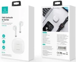 Фото: Навушники Usams IA04 TWS Earbuds IA Series White (BHUIA02) № 5 | KTC