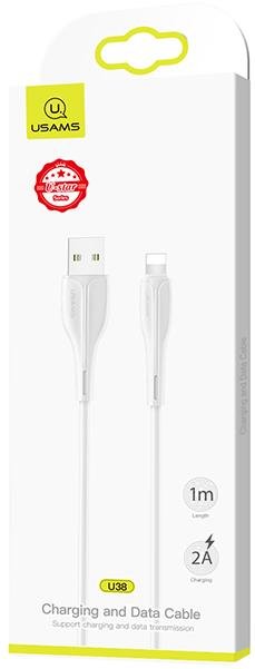 Кабель Usams US-SJ371 U38 2A AM / Lightning 1m White (SJ371USB02)